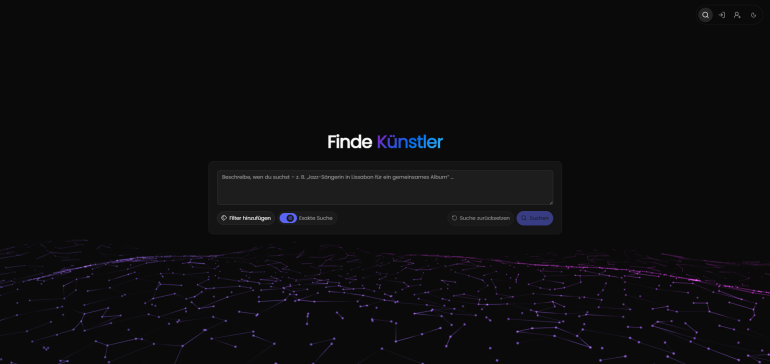 Künstler-Suchmaschine